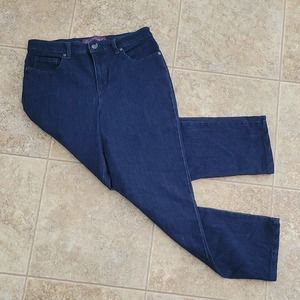 Women's Size 8 Dark Blue Amanda Jeans - Gloria Vanderbilt (se)